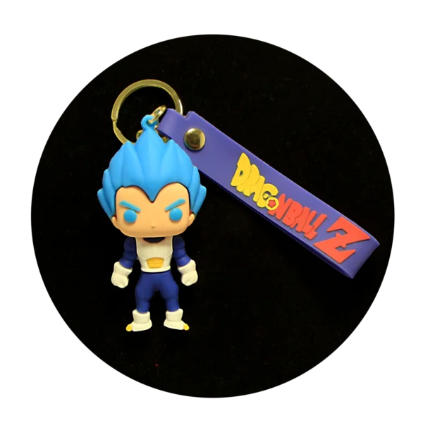 KSB-241 Anime - Dragon BallZ - Vegeta 01 - Keychain With Silicone Band