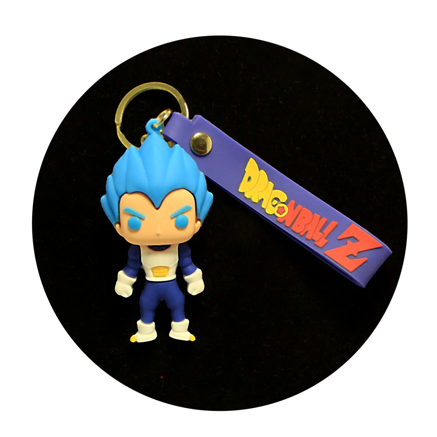 KSB-241 Anime – Dragon BallZ – Vegeta 01 – Keychain With Silicone Band