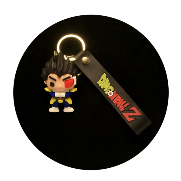 KSB-242 Anime - Dragon BallZ - Vegeta 02 - Keychain With Silicone Band