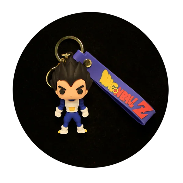 KSB-243 Anime - Dragon BallZ - Vegeta Saiyan Armor - Keychain With Silicone Band