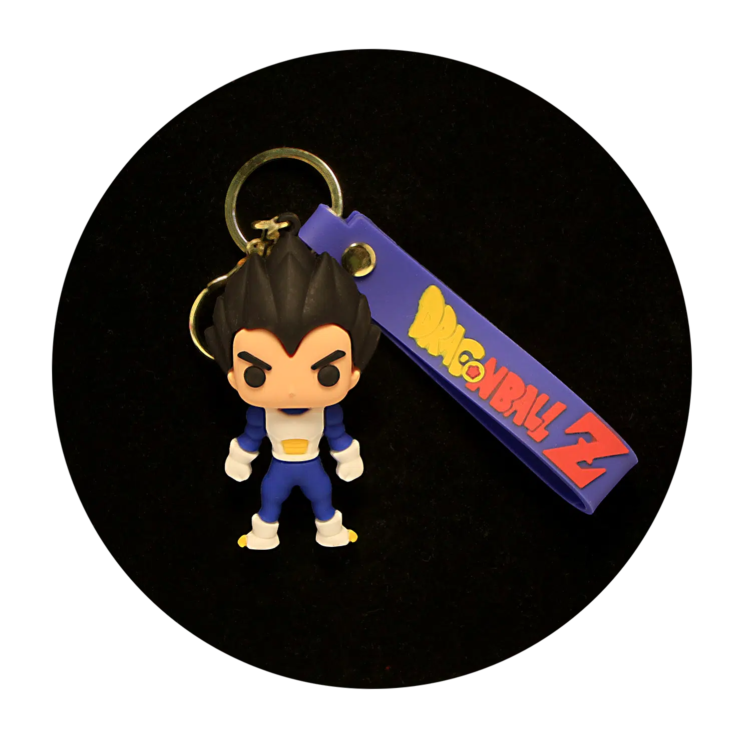 KSB-243 Anime – Dragon BallZ – Vegeta Saiyan Armor – Keychain With Silicone Band