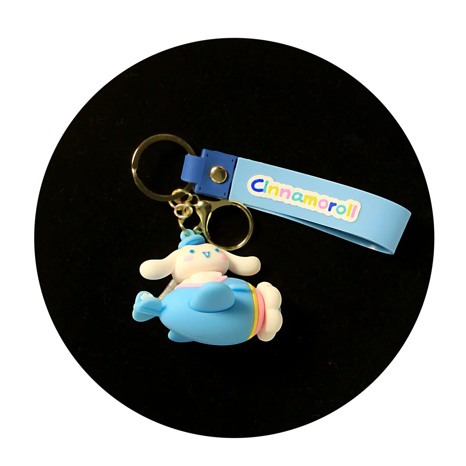 KSB-248 Cinnamoroll Keychain 01 – Keychain With Silicone Band