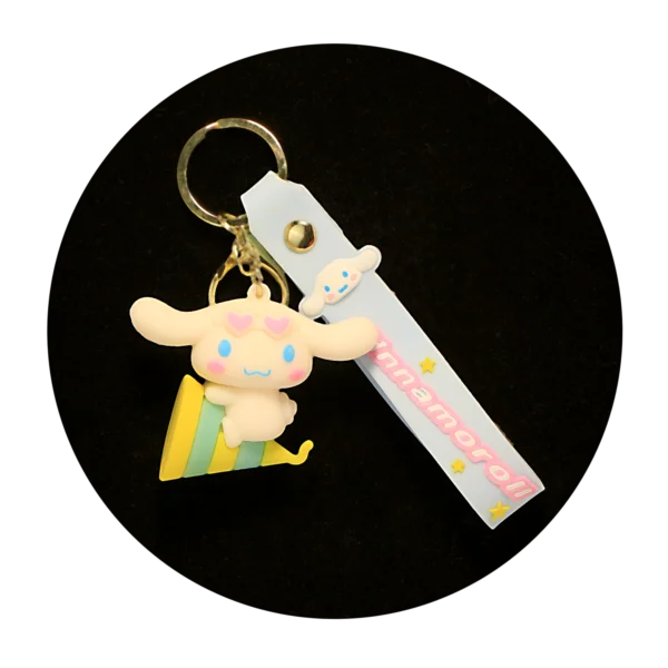 KSB-249 Cinnamoroll Keychain 02 - Keychain With Silicone Band