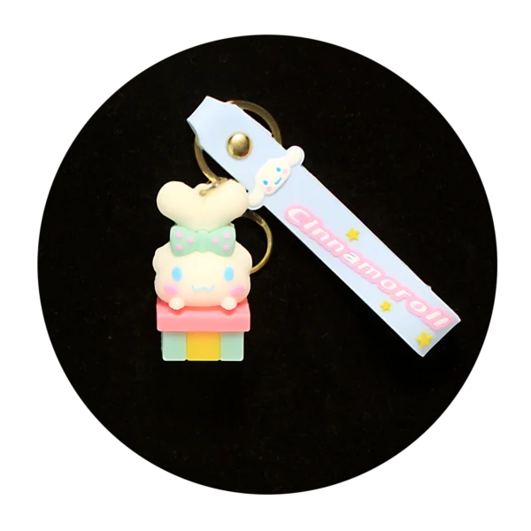 KSB-251 Cinnamoroll Keychain 04 - Keychain With Silicone Band
