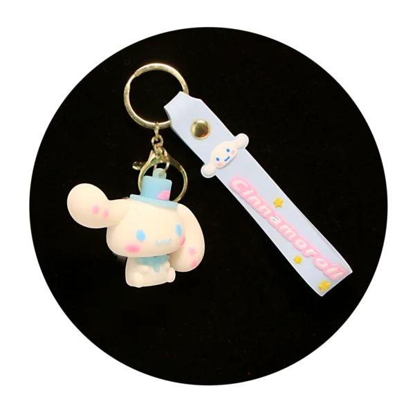 KSB-252 Cinnamoroll Keychain 05 - Keychain With Silicone Band