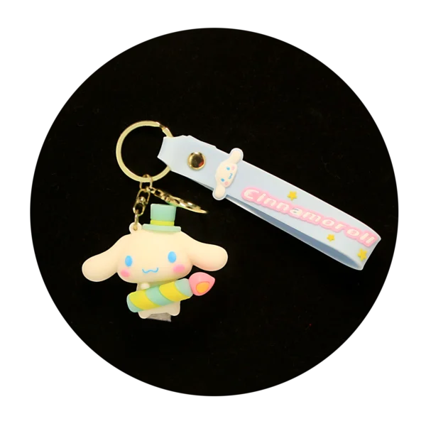 KSB-253 Cinnamoroll Keychain 06 - Keychain With Silicone Band