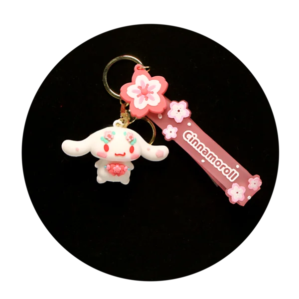 KSB-254 Cinnamoroll Keychain 07 - Keychain With Silicone Band