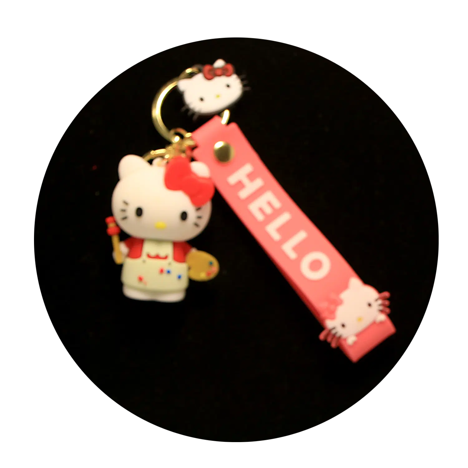 KSB-256 Hello Kitty Keychain 02 – Keychain With Silicone Band