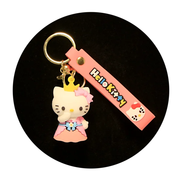 KSB-260 Hello Kitty Keychain 06 - Keychain With Silicone Band