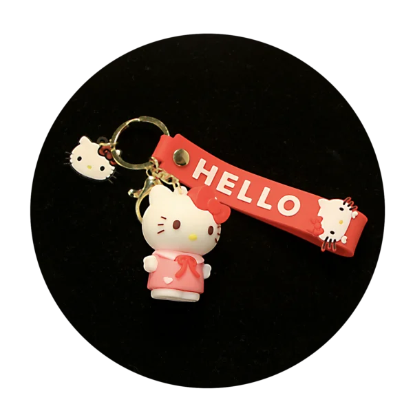 KSB-266 Hello Kitty Keychain 12 - Keychain With Silicone Band