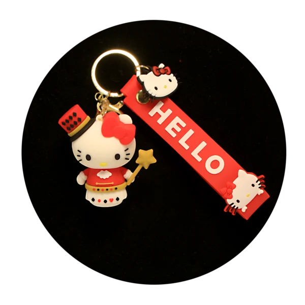 KSB-268 Hello Kitty Keychain 14 - Keychain With Silicone Band