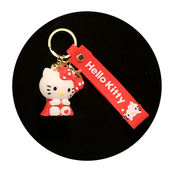 KSB-269 Hello Kitty Keychain 15 - Keychain With Silicone Band