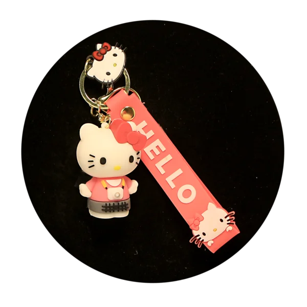 KSB-270 Hello Kitty Keychain 16 - Keychain With Silicone Band