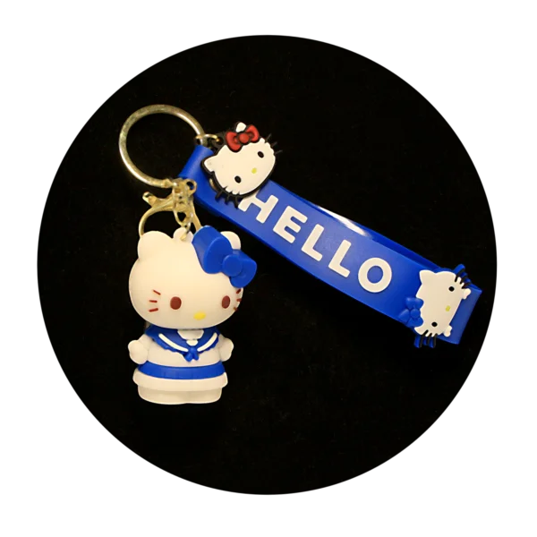 KSB-273 Hello Kitty Keychain 19 - Keychain With Silicone Band