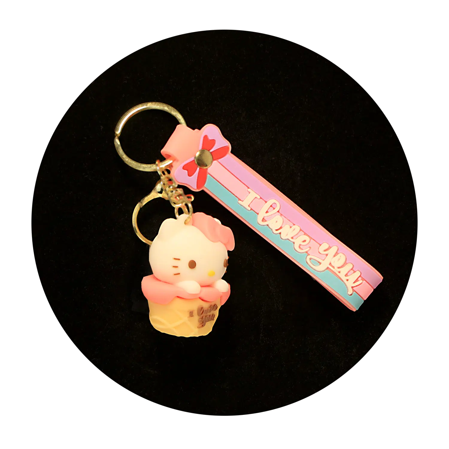 KSB-275 Hello Kitty Keychain 21 – Keychain With Silicone Band