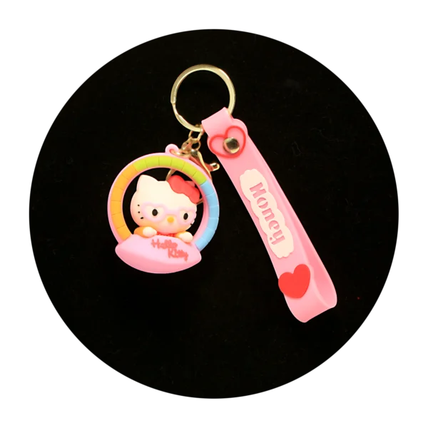KSB-276 Hello Kitty Keychain 22 - Keychain With Silicone Band