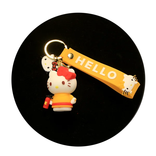 KSB-277 Hello Kitty Keychain 23 - Keychain With Silicone Band