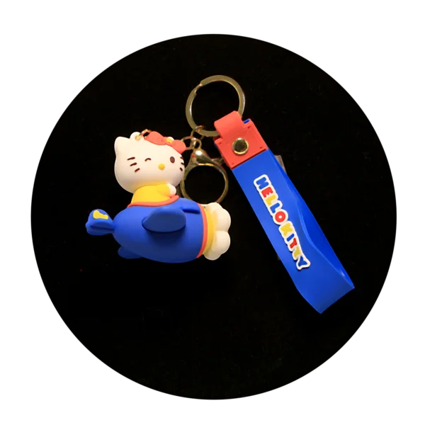 KSB-280 Hello Kitty Keychain 26 - Keychain With Silicone Band
