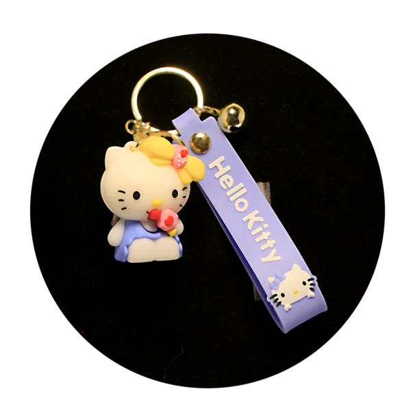 KSB-282 Hello Kitty Keychain 28 - Keychain With Silicone Band