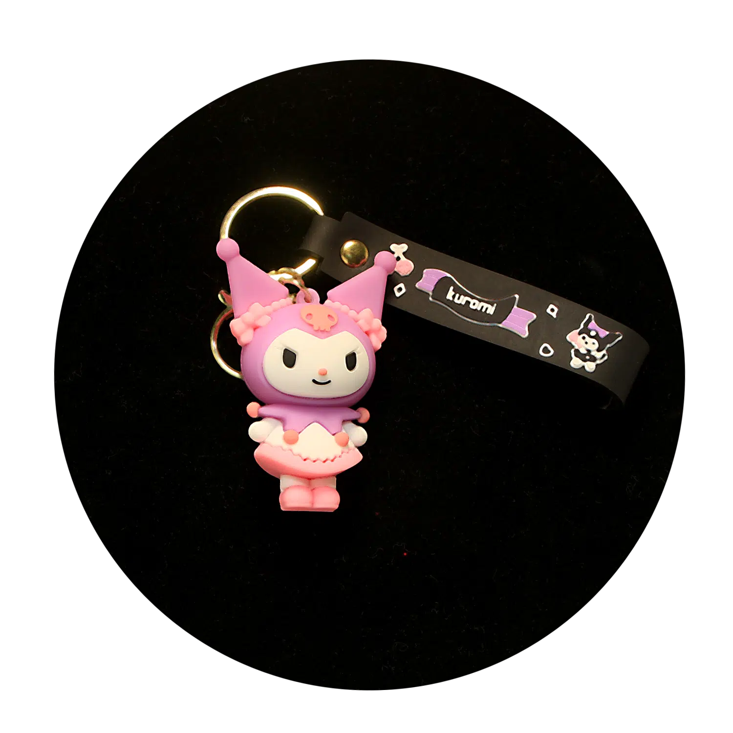 KSB-285 Kuromi Keychain 01 – Keychain With Silicone Band