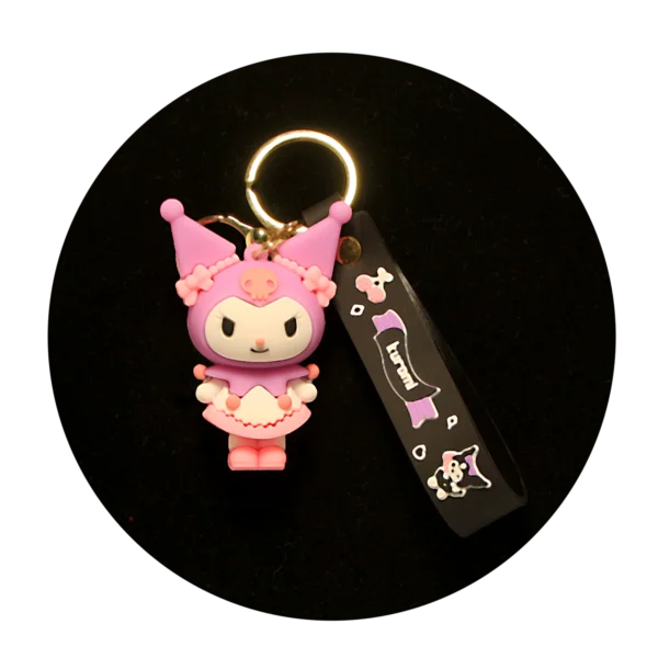 KSB-286 Kuromi Keychain 02 - Keychain With Silicone Band