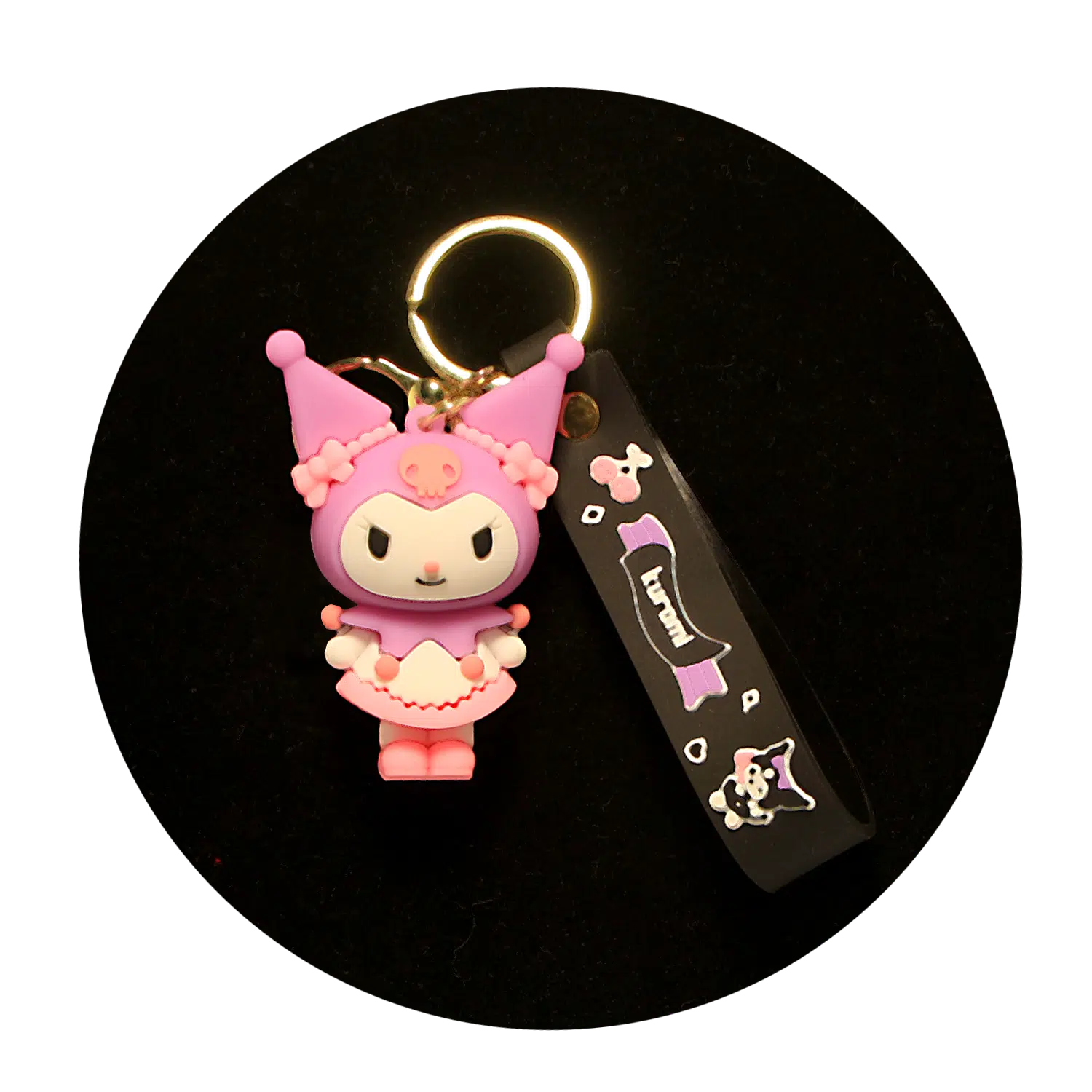 KSB-286 Kuromi Keychain 02 – Keychain With Silicone Band