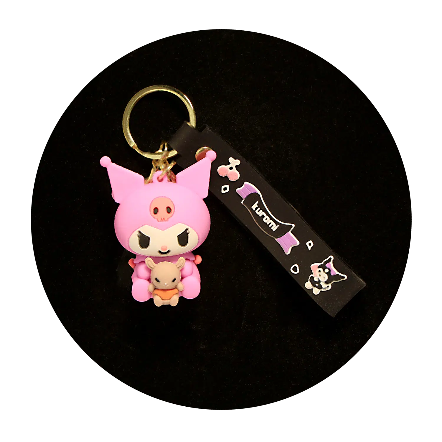 KSB-288 Kuromi Keychain 04 – Keychain With Silicone Band
