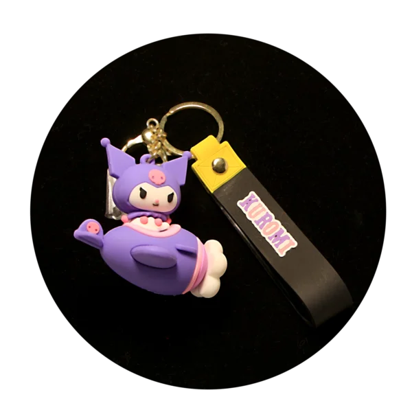 KSB-294 Kuromi Keychain 10 - Keychain With Silicone Band