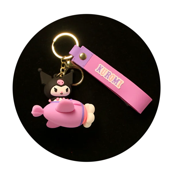 KSB-295 Kuromi Keychain 11 - Keychain With Silicone Band