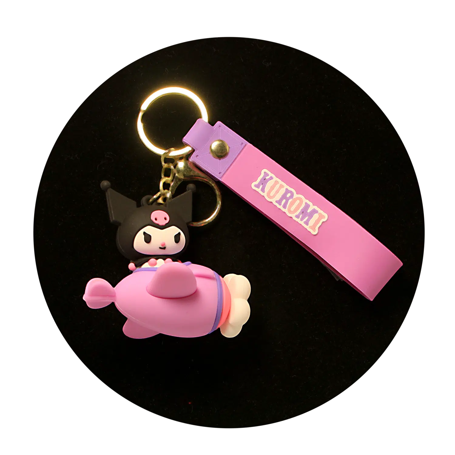KSB-295 Kuromi Keychain 11 – Keychain With Silicone Band