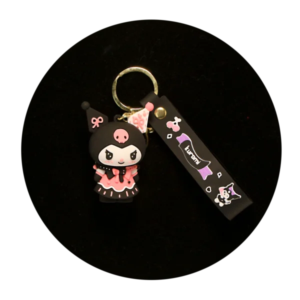 KSB-296 Kuromi Keychain 12 - Keychain With Silicone Band
