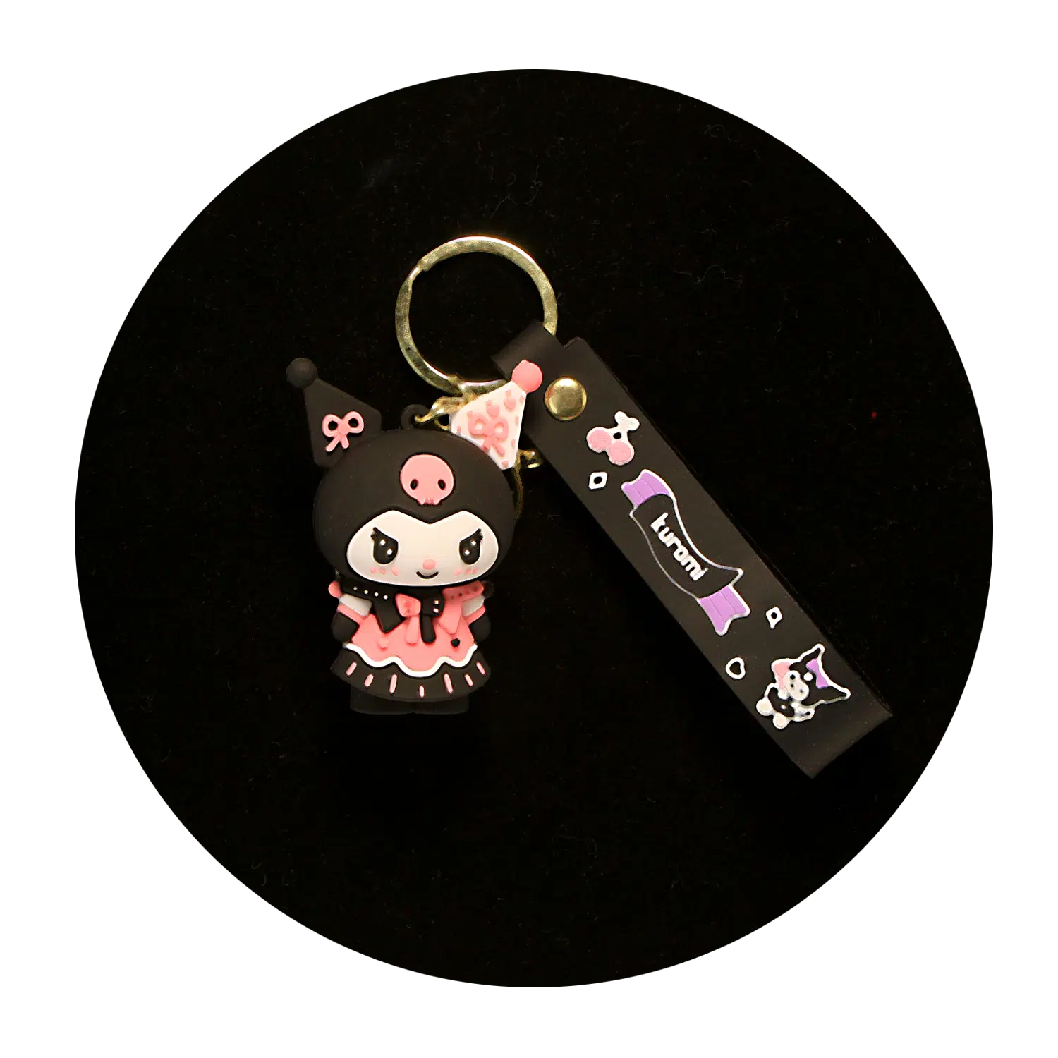 KSB-296 Kuromi Keychain 12 – Keychain With Silicone Band