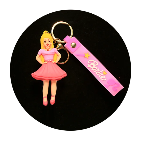 KSB-299 Barbie Cheerleader - Keychain With Silicone Band