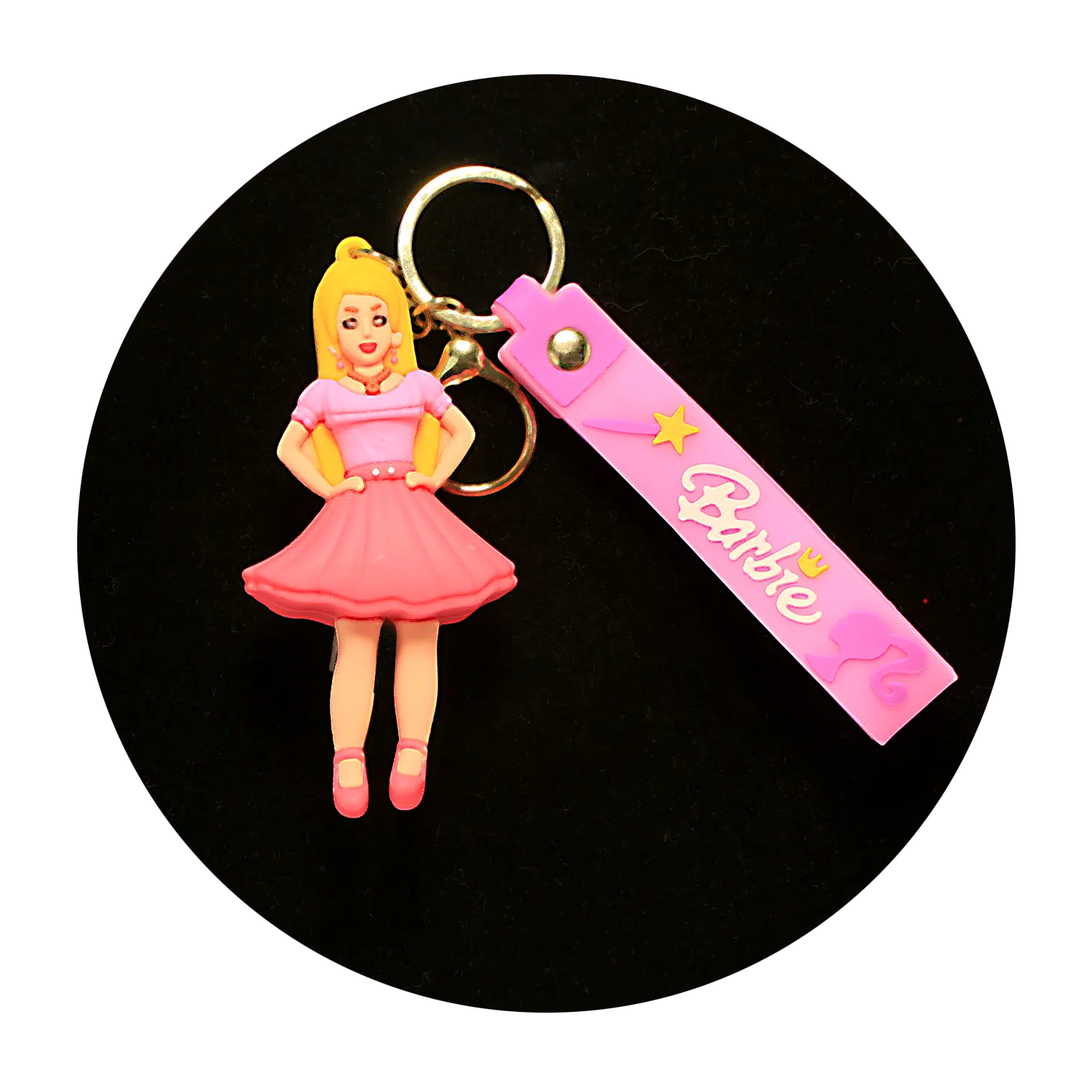 KSB-299 Barbie Cheerleader – Keychain With Silicone Band