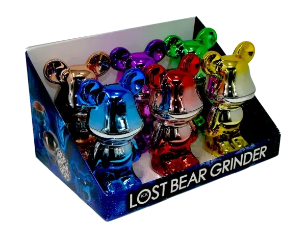 LBG-CRM-001 Get Lost Bear Chrome Series Grinders (6 Count) - Image 4