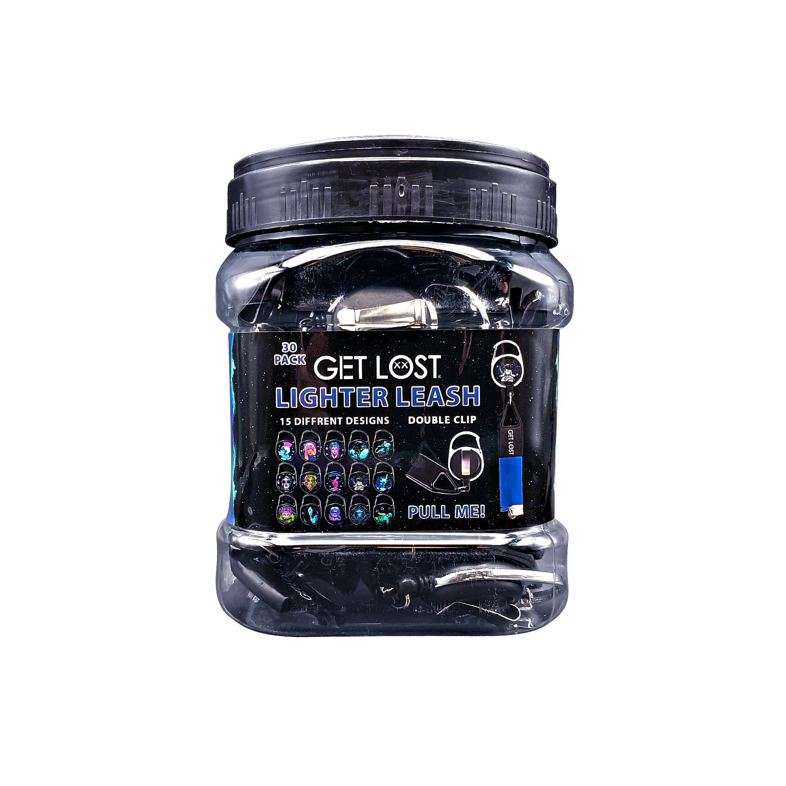 LL-30PK-001 - Get Lost Lighter Leash – Display Jar (30 Count) Set 01 - Image 4