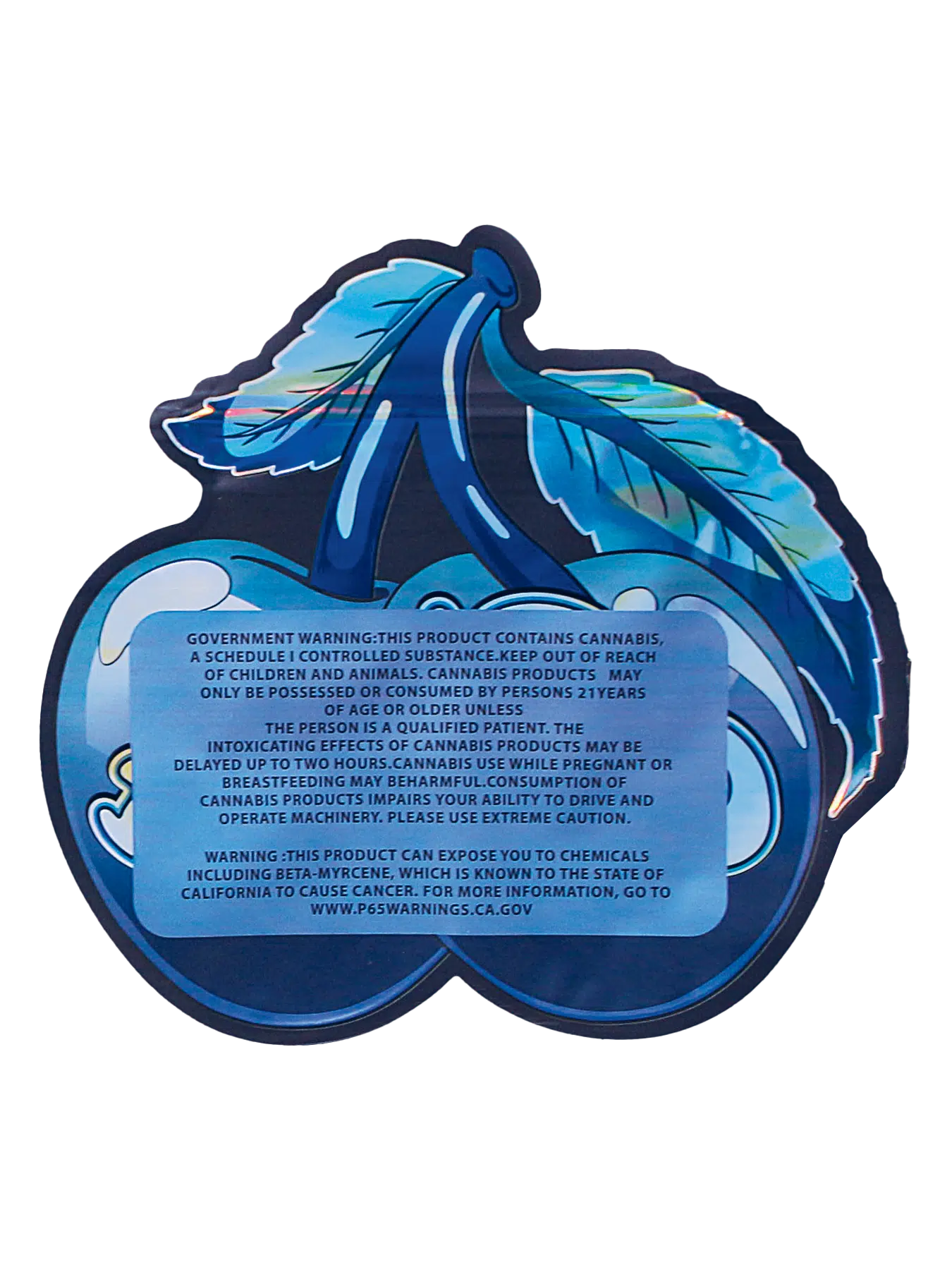 28 Gram Mylar Bag – Premium Smell-Proof Flower Packaging - Blue Cherries (50 Count) MB-28-003 - Image 2