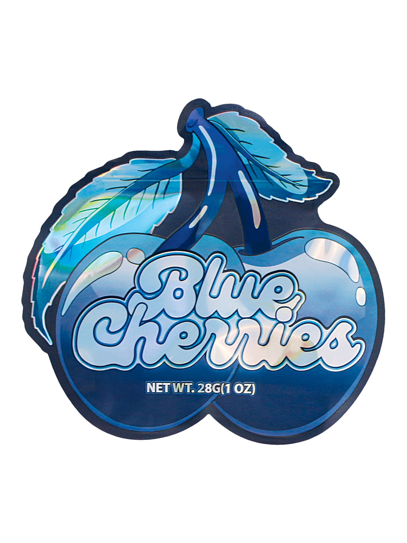 28 Gram Mylar Bag – Premium Smell-Proof Flower Packaging – Blue Cherries (50 Count) MB-28-003