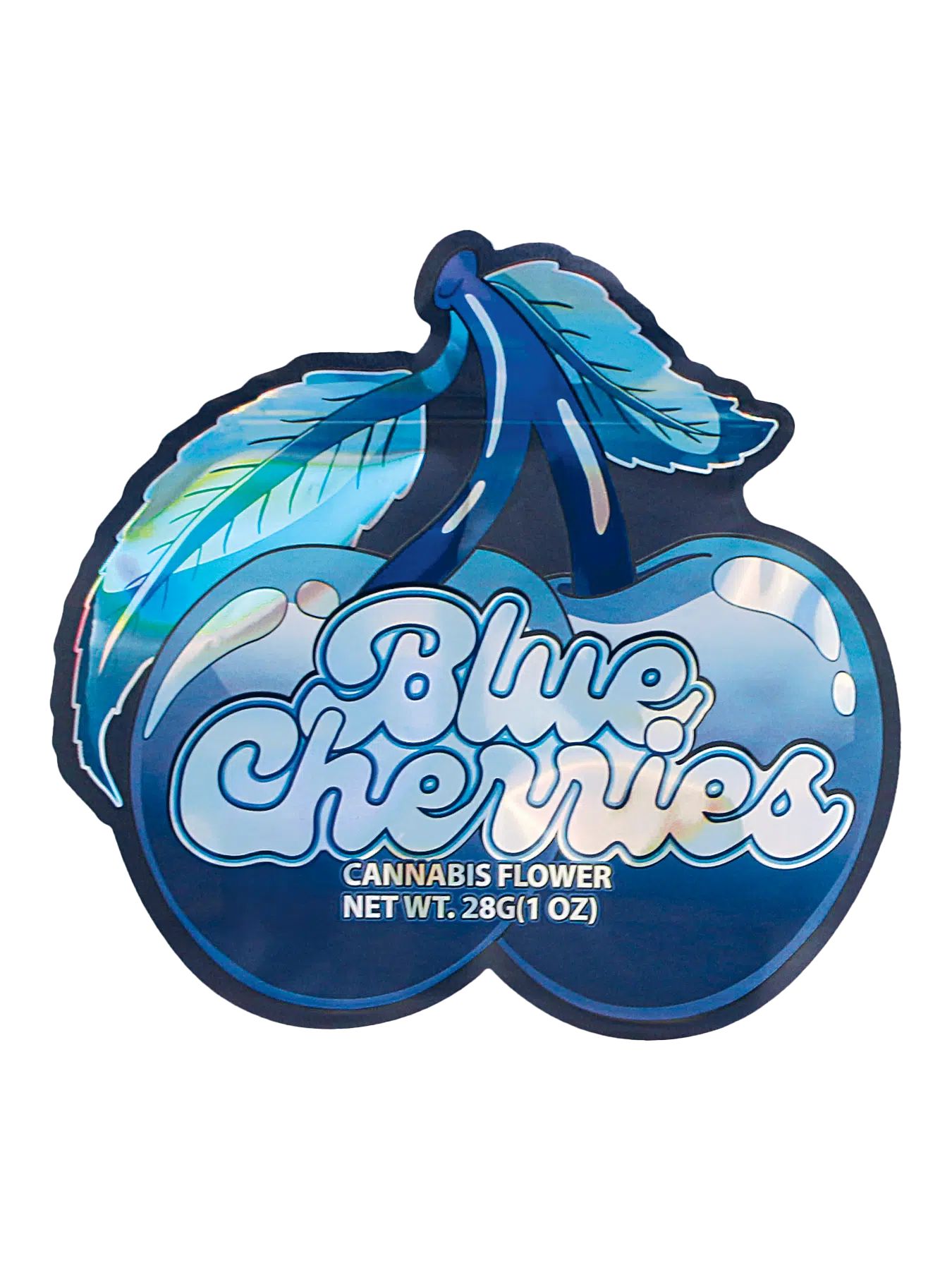 28 Gram Mylar Bag – Premium Smell-Proof Flower Packaging – Blue Cherries (50 Count) MB-28-003