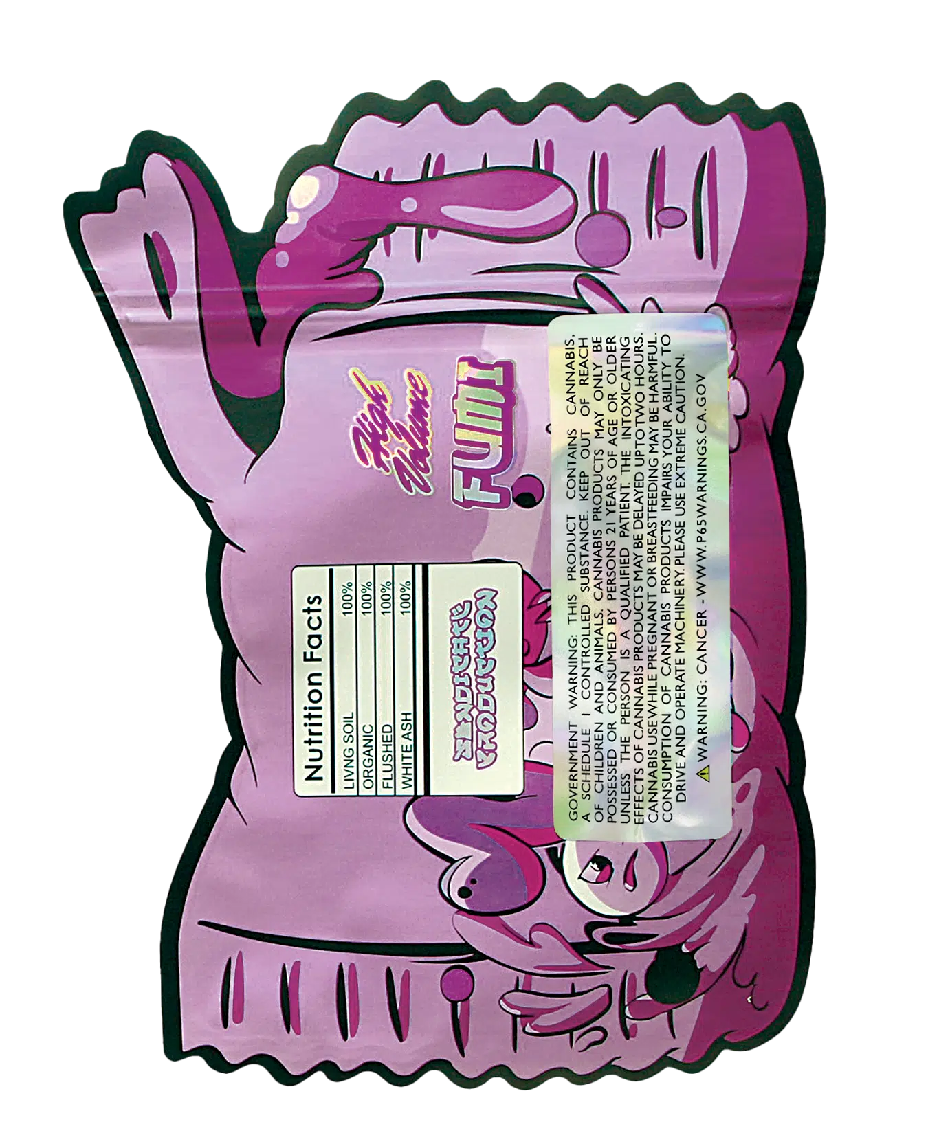 28 Gram Mylar Bag – Premium Smell-Proof Flower Packaging - Chicle Fumi (50 Count) MB-28-008 - Image 2