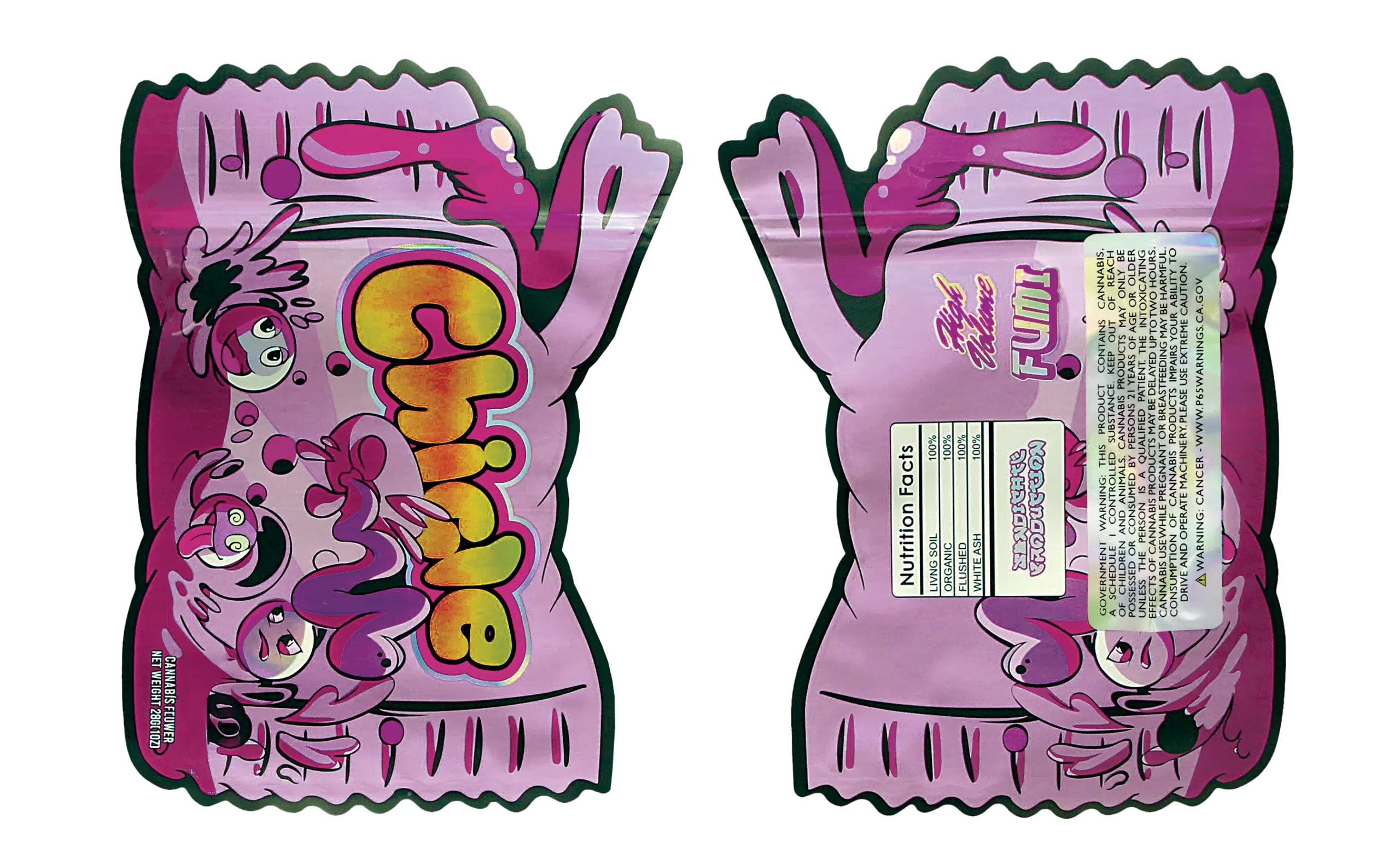 28 Gram Mylar Bag – Premium Smell-Proof Flower Packaging - Chicle Fumi (50 Count) MB-28-008 - Image 3