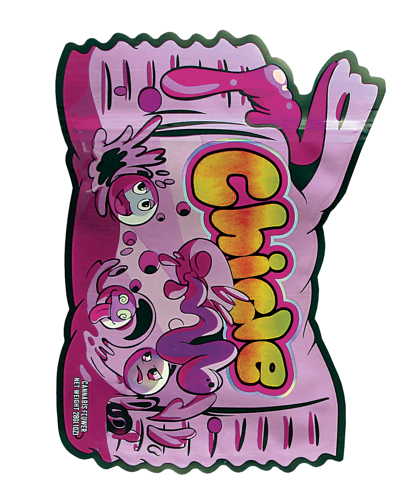 28 Gram Mylar Bag – Premium Smell-Proof Flower Packaging – Chicle Fumi (50 Count) MB-28-008