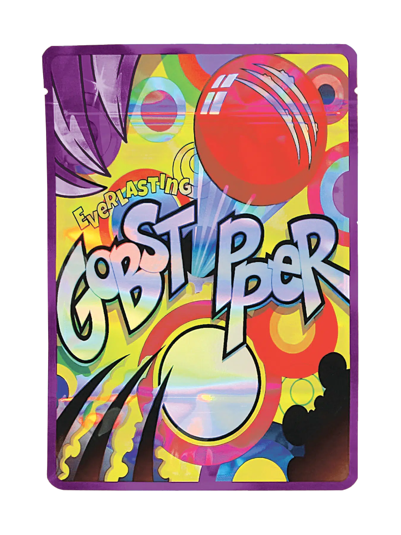 28 Gram Mylar Bag – Premium Smell-Proof Flower Packaging - Everlasting Gobstpper (50 Count) MB-28-010 - Image 2