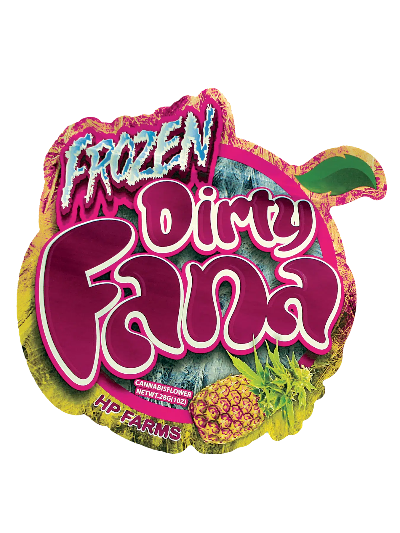 28 Gram Mylar Bag – Premium Smell-Proof Flower Packaging – Frozen Dirty Fana (50 Count) MB-28-011