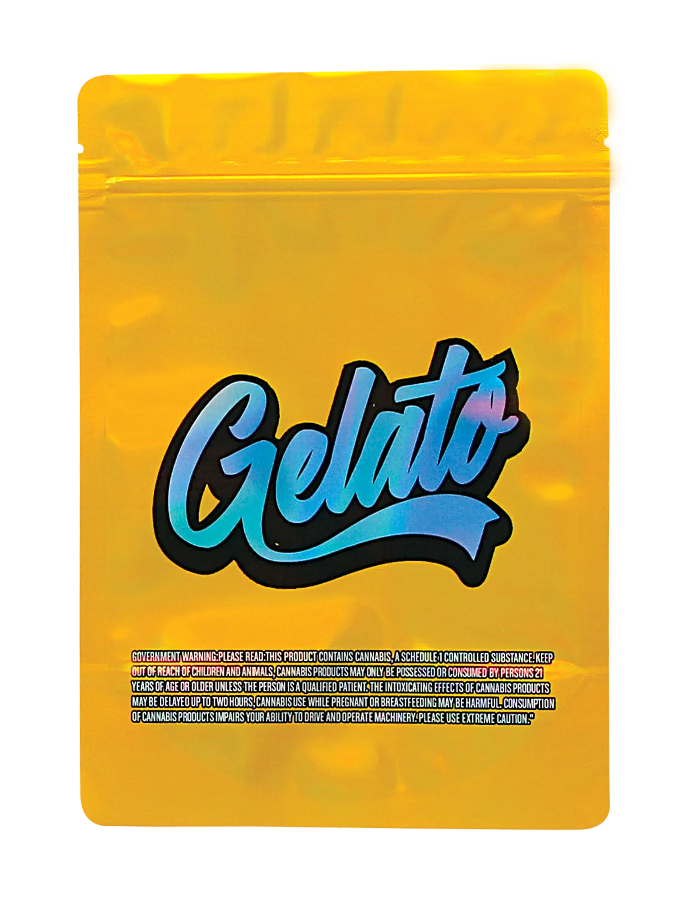 28 Gram Mylar Bag – Premium Smell-Proof Flower Packaging - Gelato Powered by Porgie (50 Count) MB-28-014 - Image 2