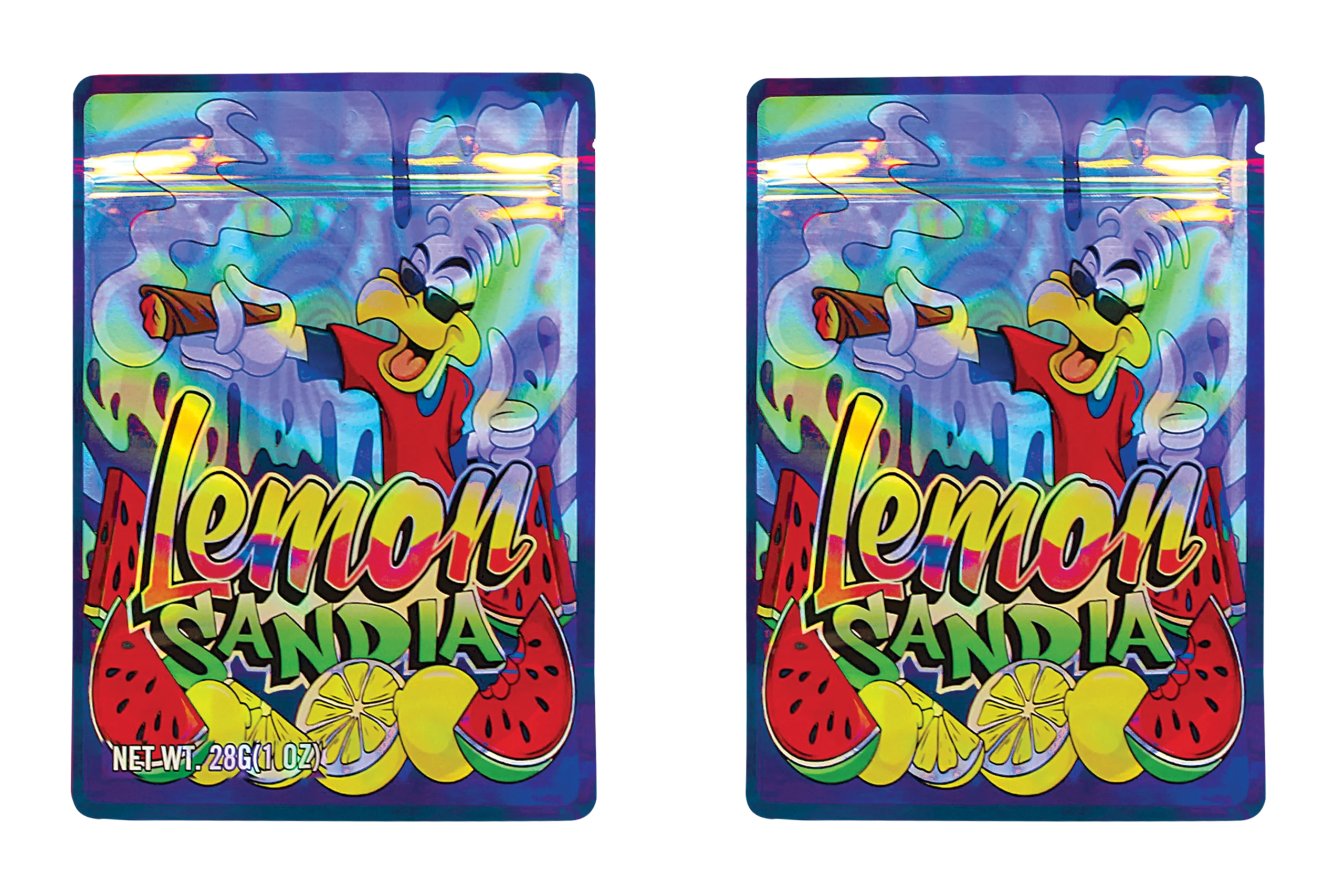 28 Gram Mylar Bag – Premium Smell-Proof Flower Packaging - Lemon Sandia (50 Count) MB-28-028 - Image 3