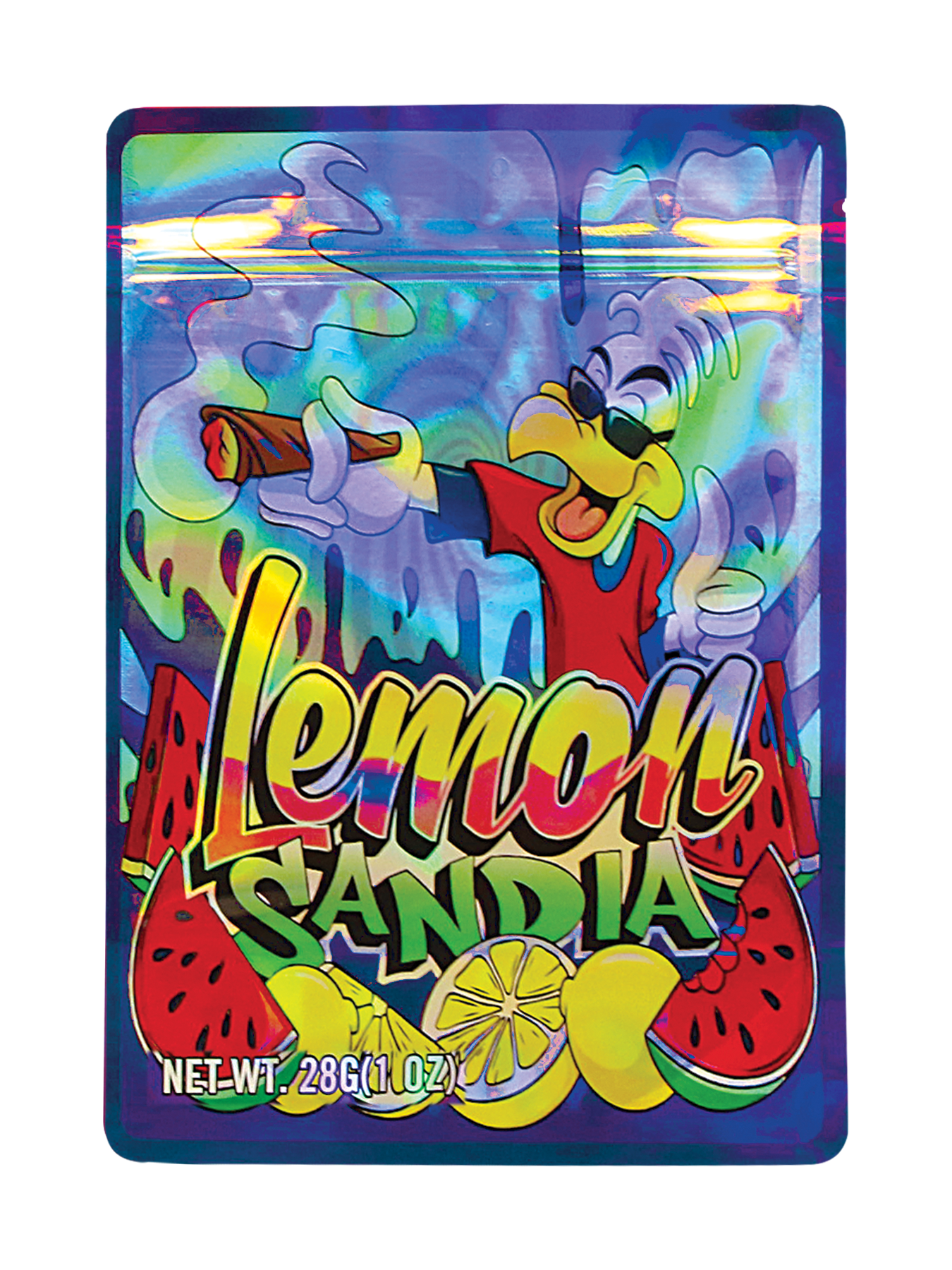 28 Gram Mylar Bag – Premium Smell-Proof Flower Packaging – Lemon Sandia (50 Count) MB-28-028