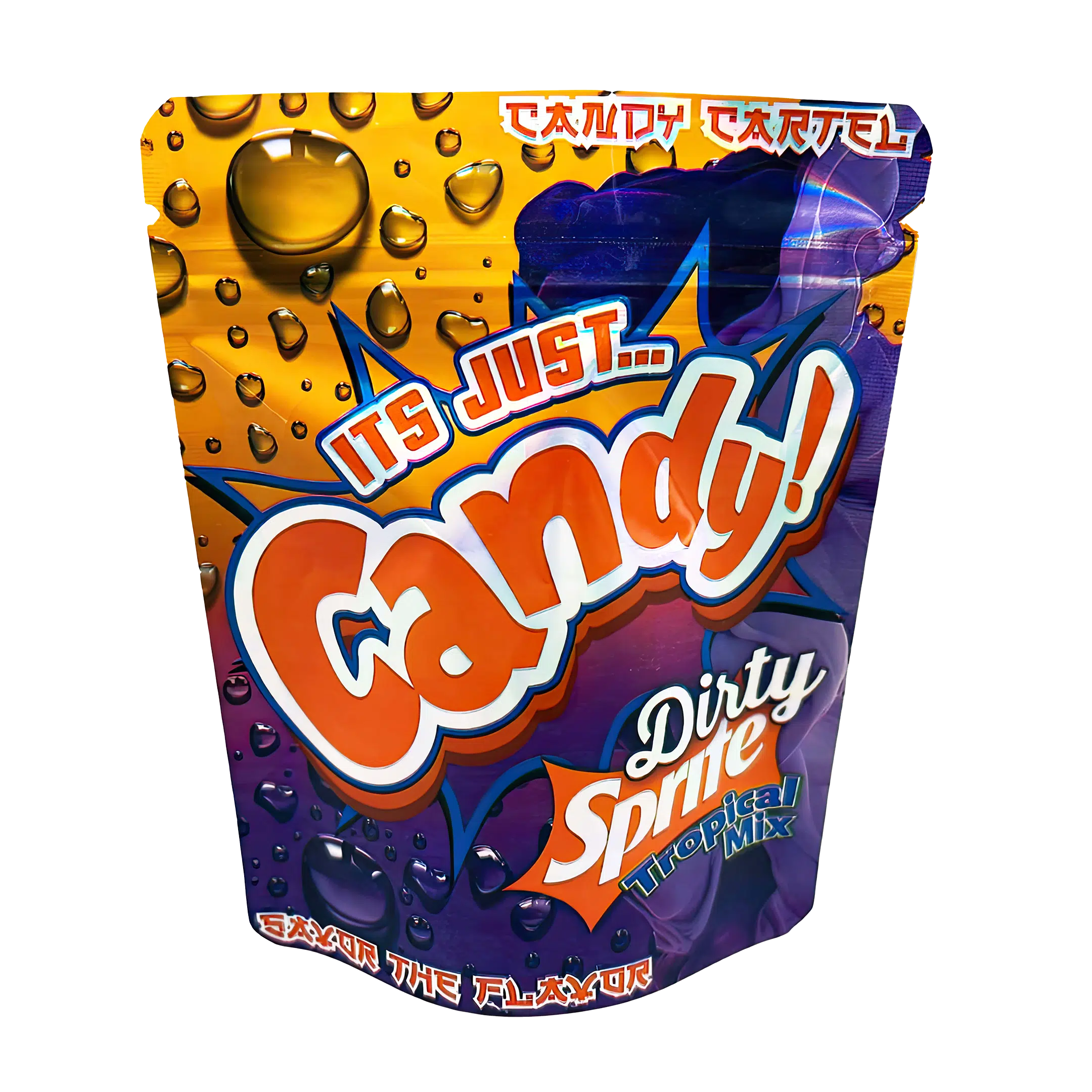 3.5 Gram Mylar Bag – Premium Smell-Proof Flower Packaging – It’s Just Candy Dirty Sprite (50 Count) MB-35G-019