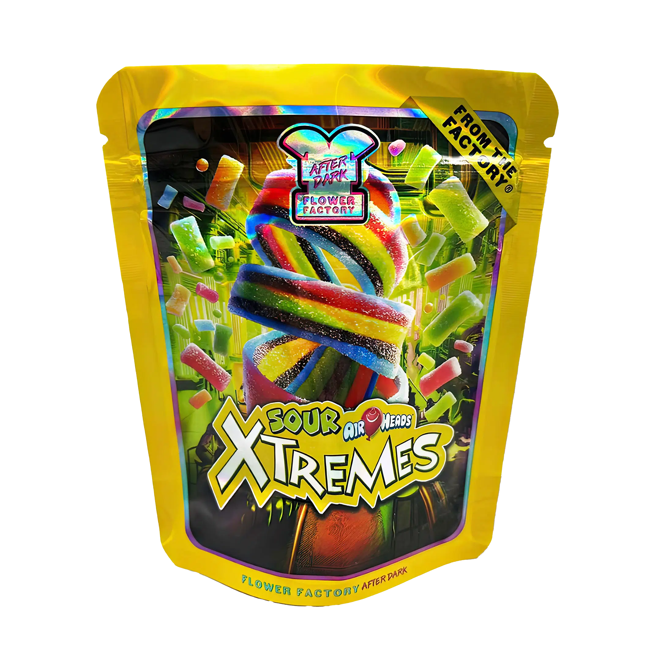 3.5 Gram Mylar Bag – Premium Smell-Proof Flower Packaging – Sour Xtremes (50 Count) MB-35G-024