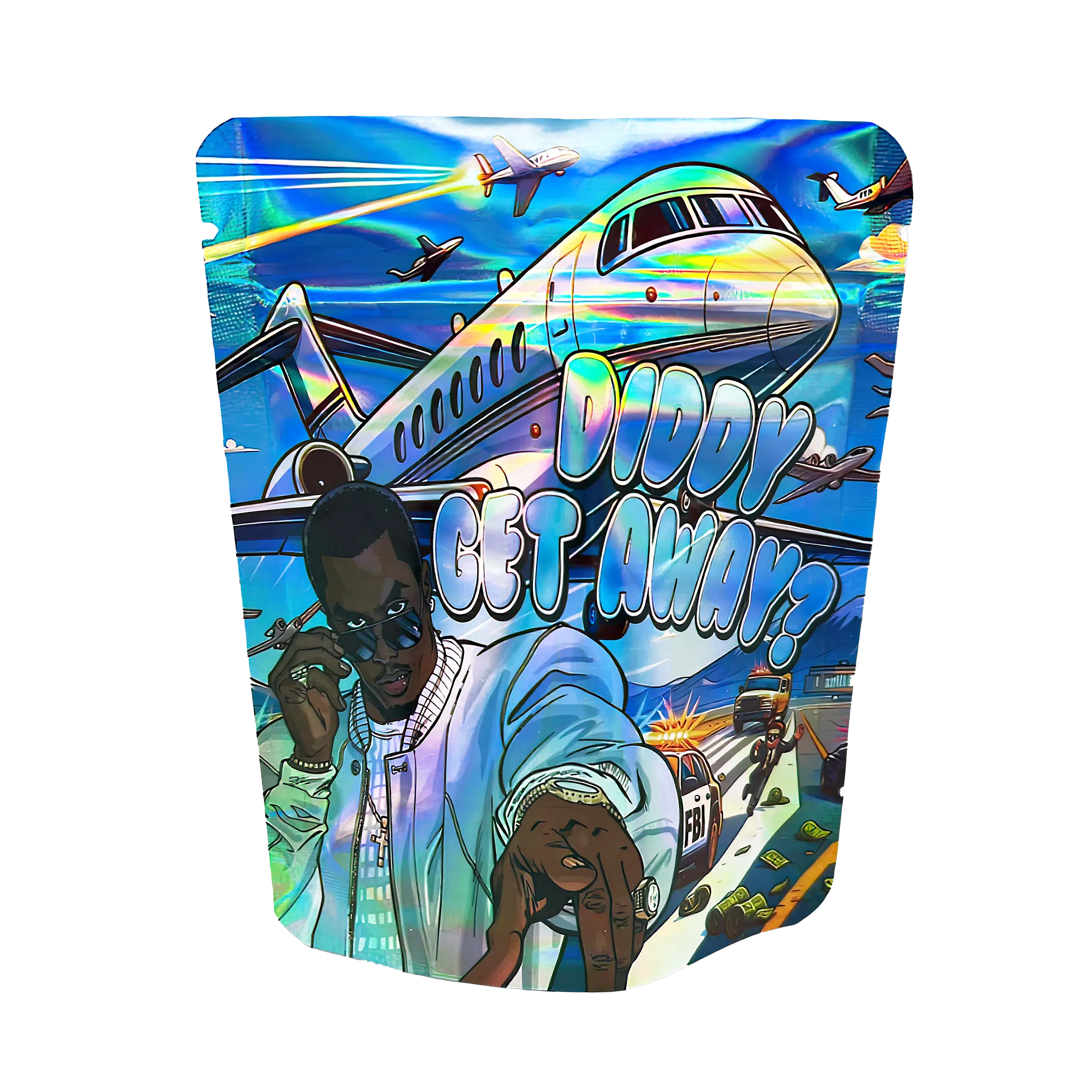 3.5 Gram Mylar Bag – Premium Smell-Proof Flower Packaging – Ditty Get Away (50 Count) MB-35G-027